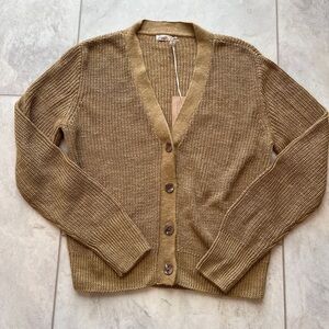NWT Faherty Miramar Linen-Blend Cardigan